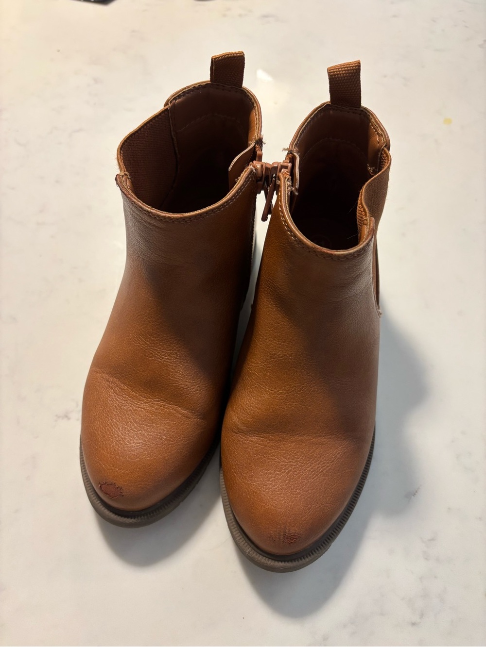 Cat & Jack Tan Pull-Tab Chelsea Boots for Kids